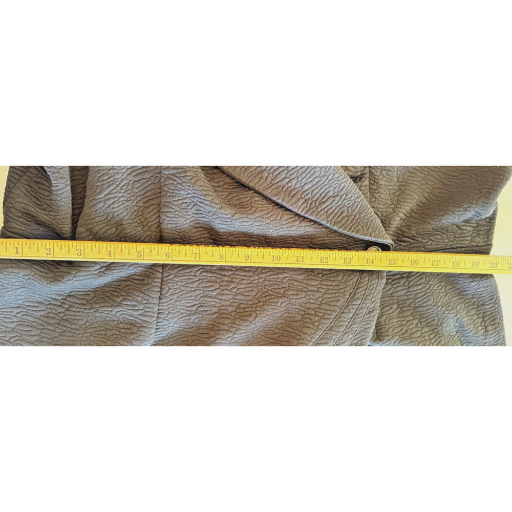 Christian Siriano Lane Bryant Dress Size 20 Black Portrait Collar Wrap Cocktail - Picture 10 of 11